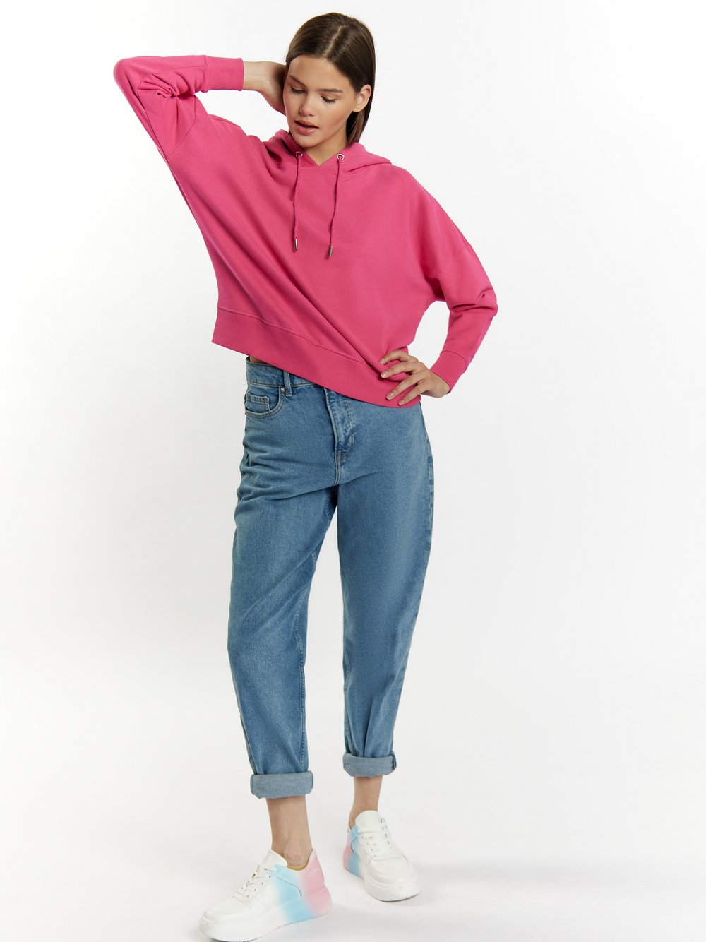 MyMo Kapuzenpullover Damen Baumwolle