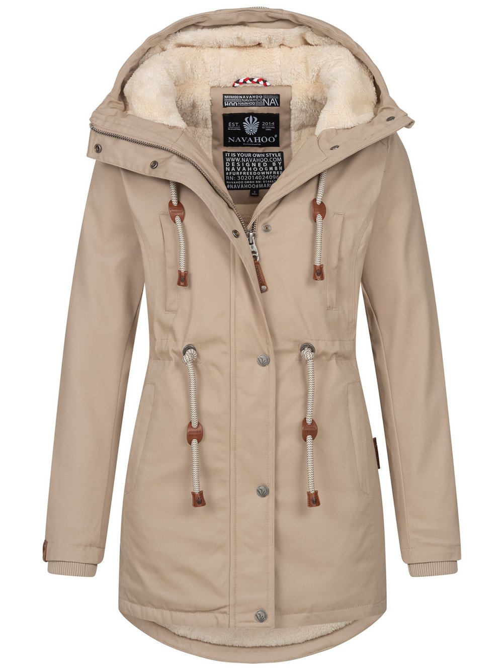 Navahoo Winterjacke Damen Baumwolle