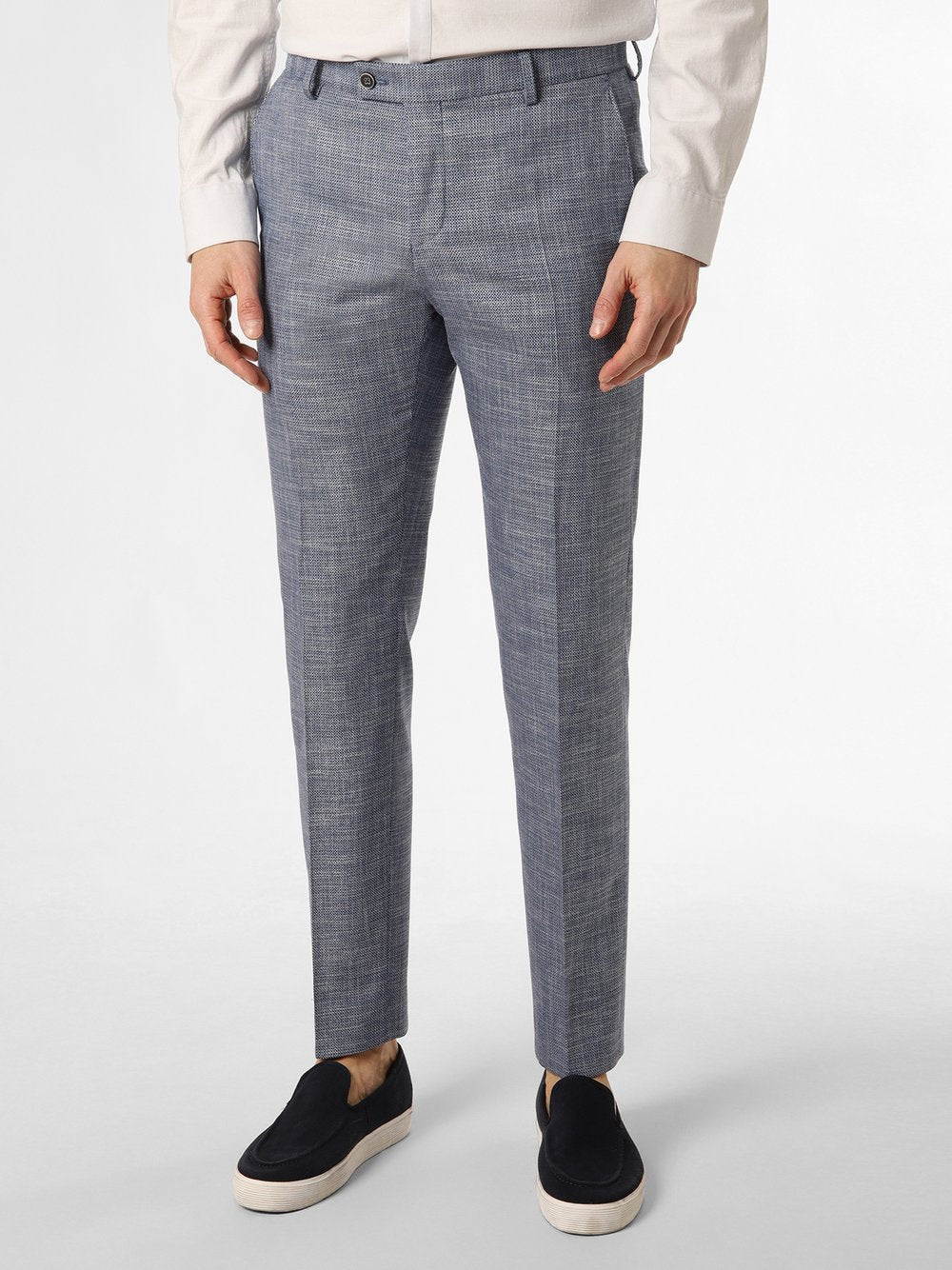 Finshley & Harding Baukasten-Hose Herren Modern Fit strukturiert