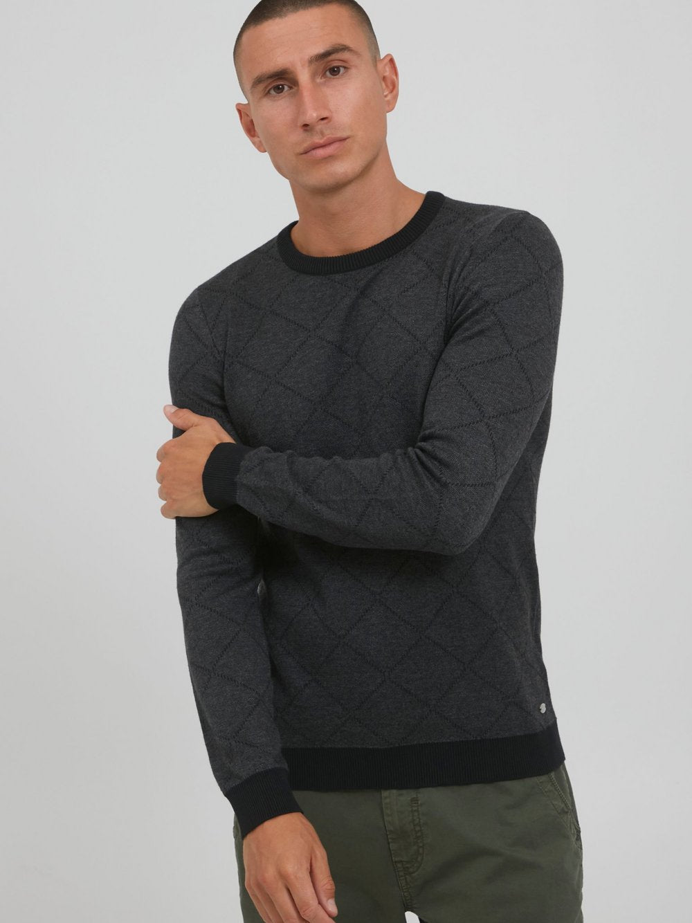 Indicode Rundhalspullover Herren Baumwolle