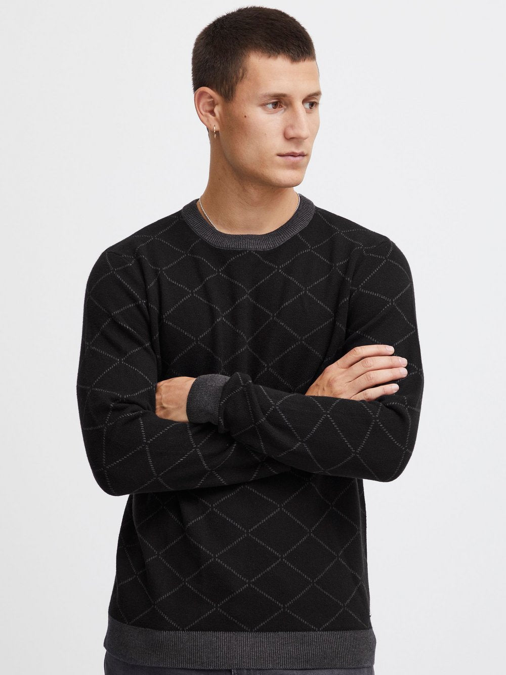 Indicode Rundhalspullover Herren Baumwolle