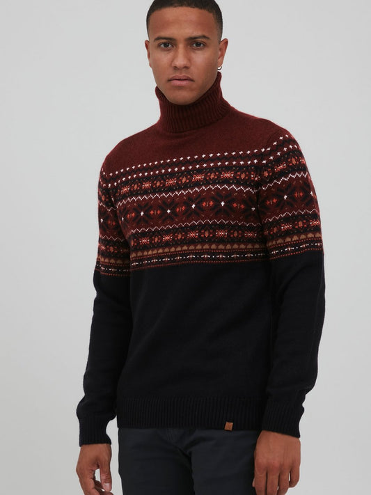 BLEND Weihnachtspullover Herren gemustert