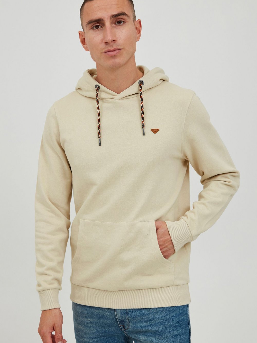 Indicode Hoodie Herren Baumwolle bedruckt