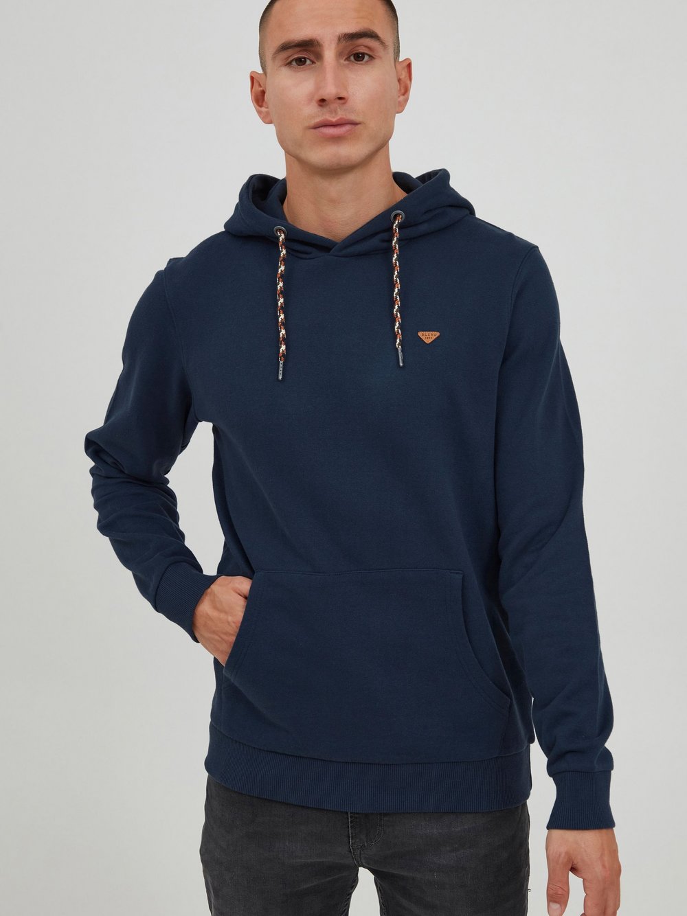 Indicode Hoodie Herren Baumwolle bedruckt