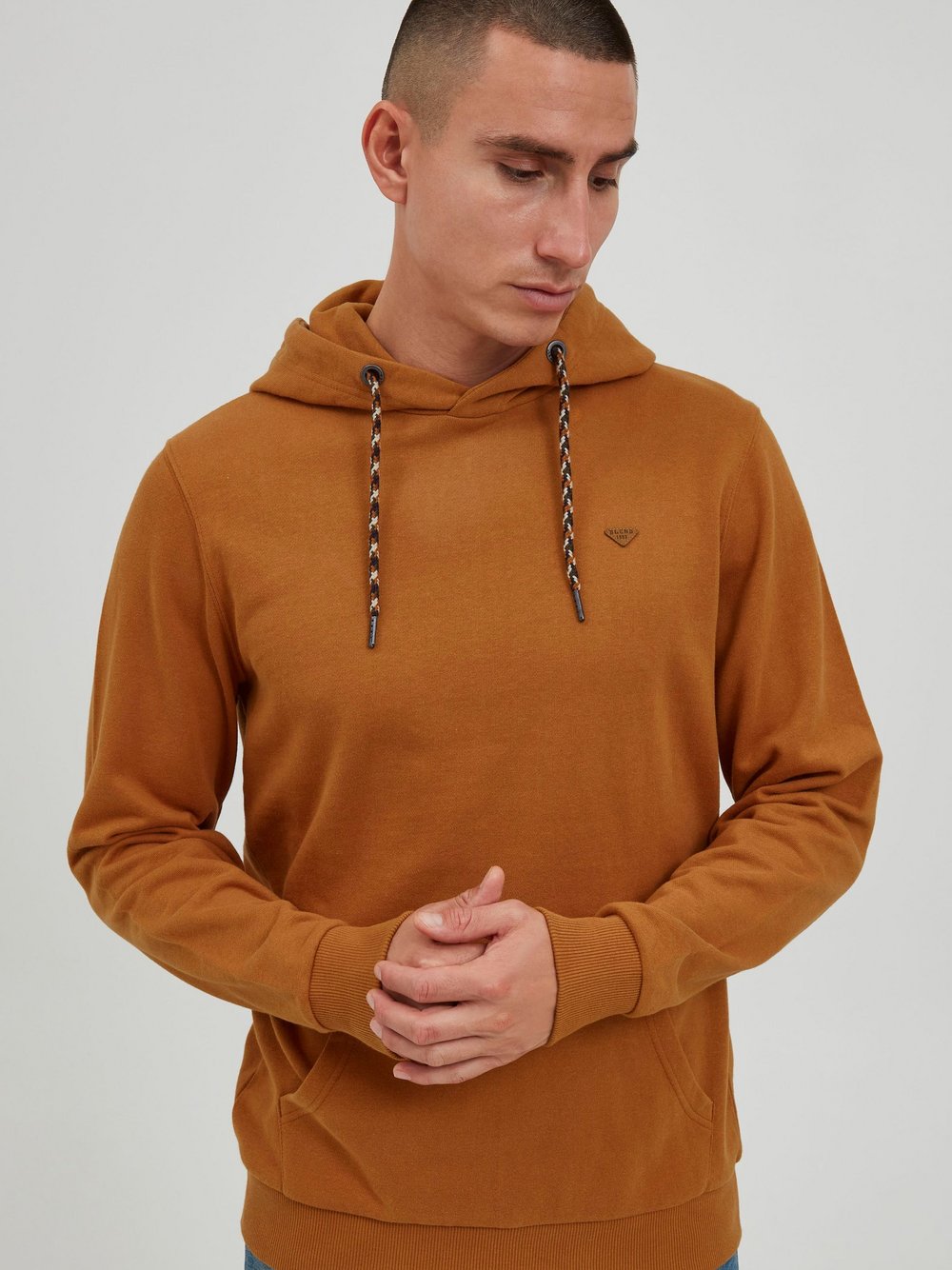 Indicode Hoodie Herren Baumwolle bedruckt