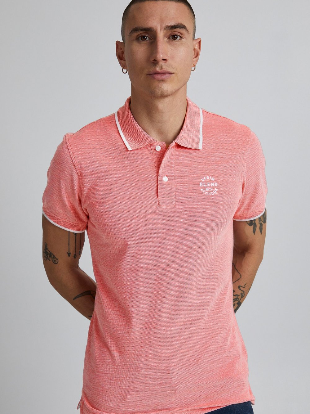 BLEND Poloshirt Herren Baumwolle