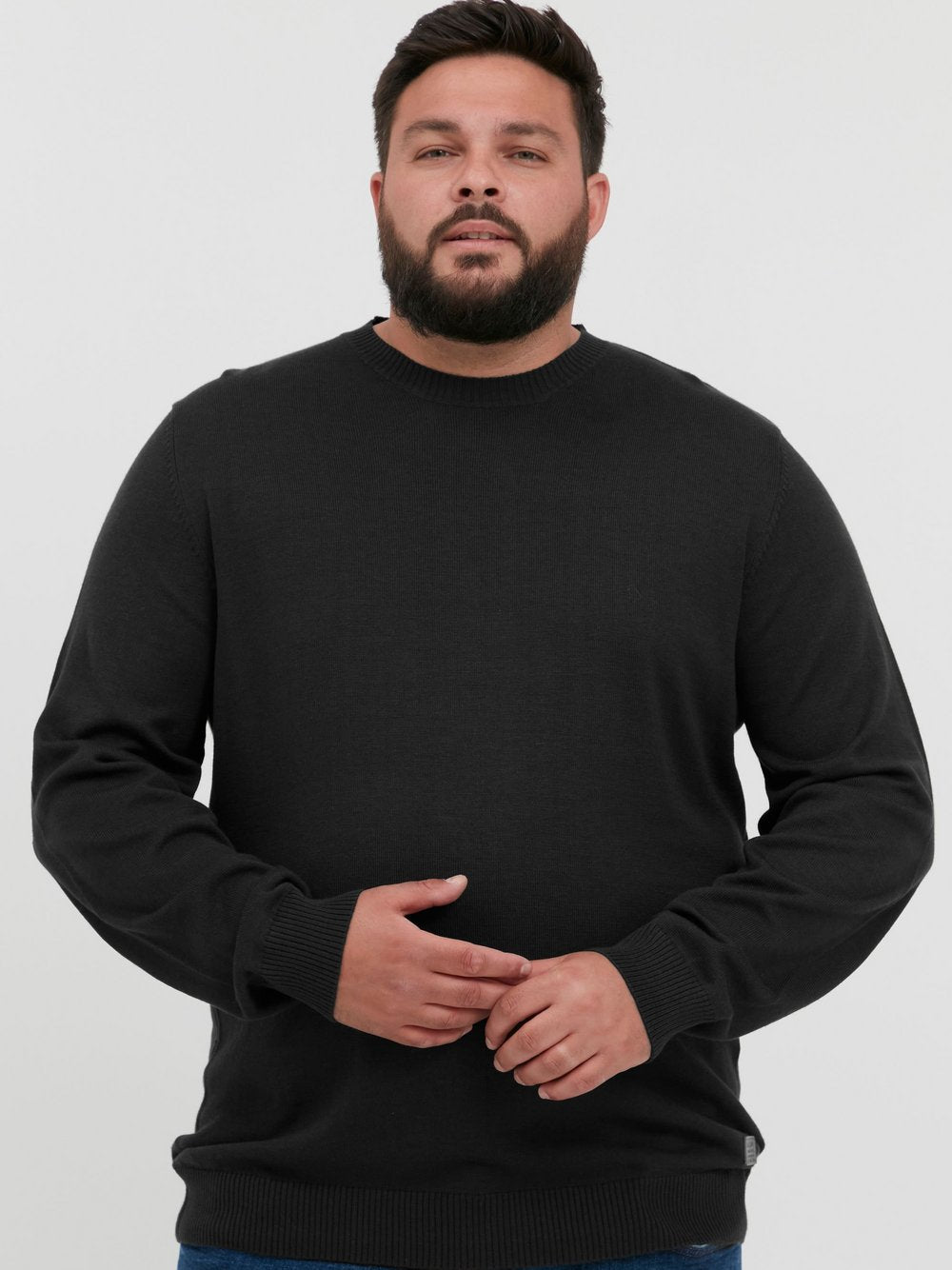 Indicode Rundhalspullover Herren Baumwolle