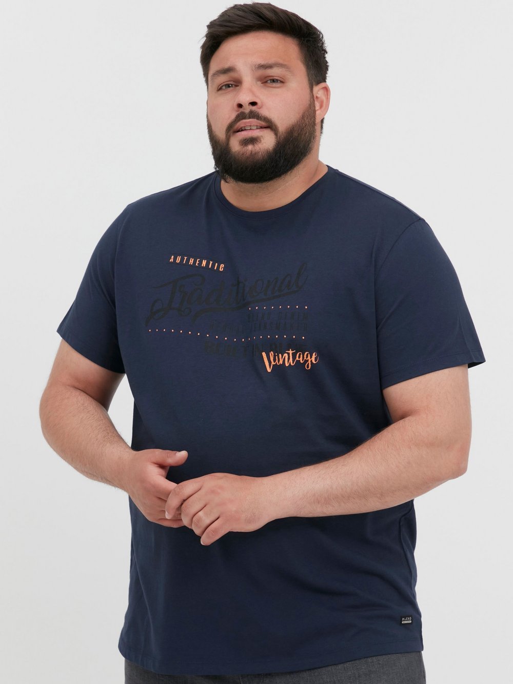 Indicode T-Shirt Herren Baumwolle bedruckt