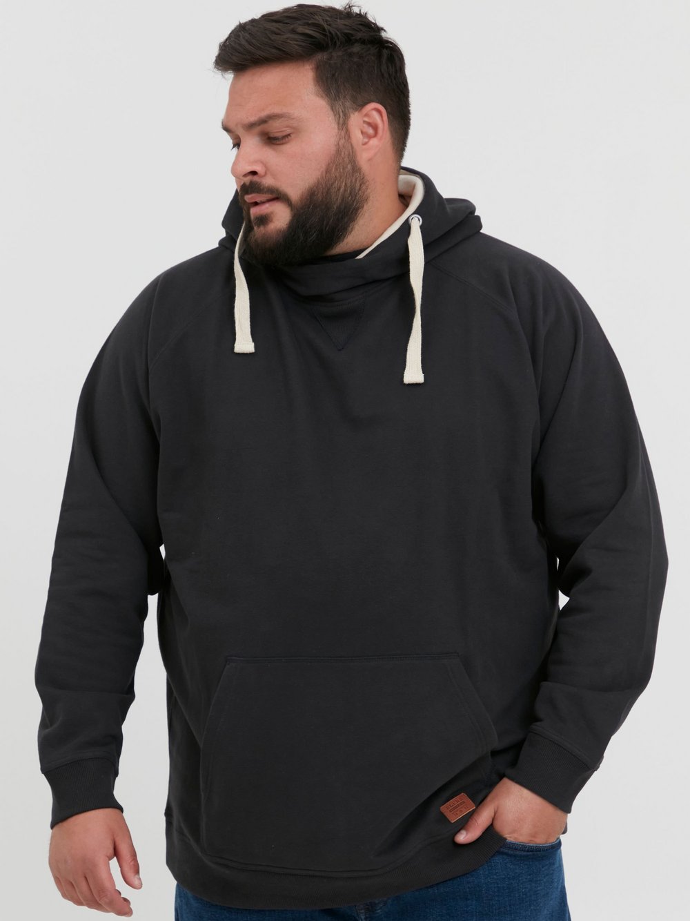 Indicode Hoodie Herren Baumwolle bedruckt
