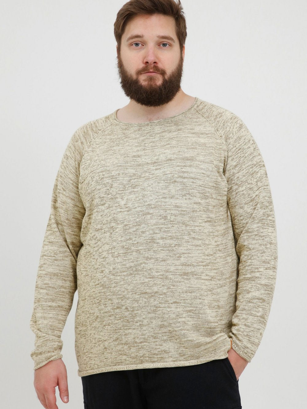 Indicode Rundhalspullover Herren Baumwolle