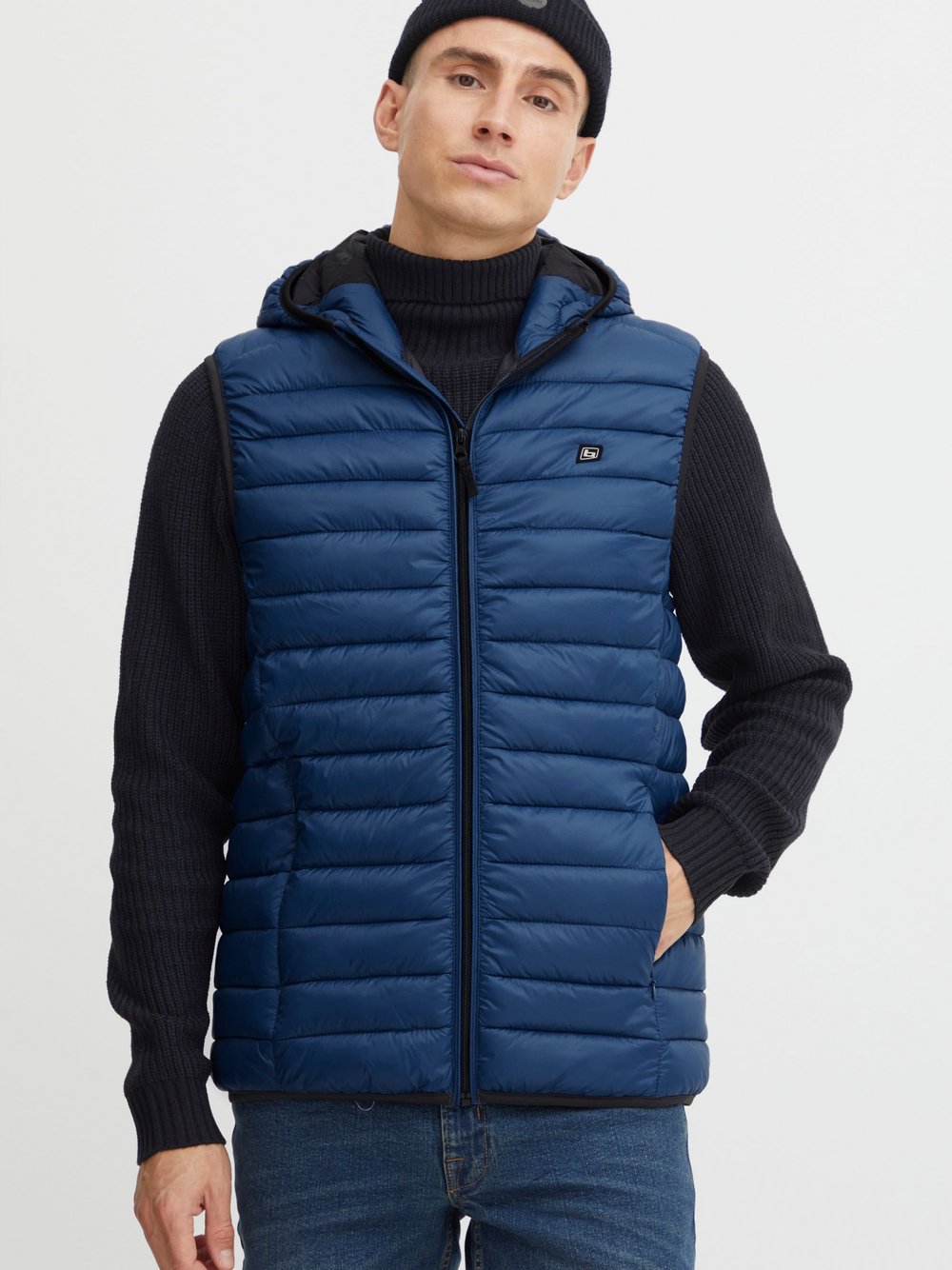 Indicode Steppweste Herren Polyamid gemustert