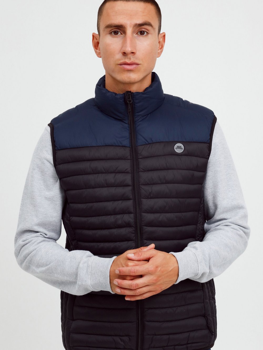Indicode Steppweste Herren Polyamid gemustert
