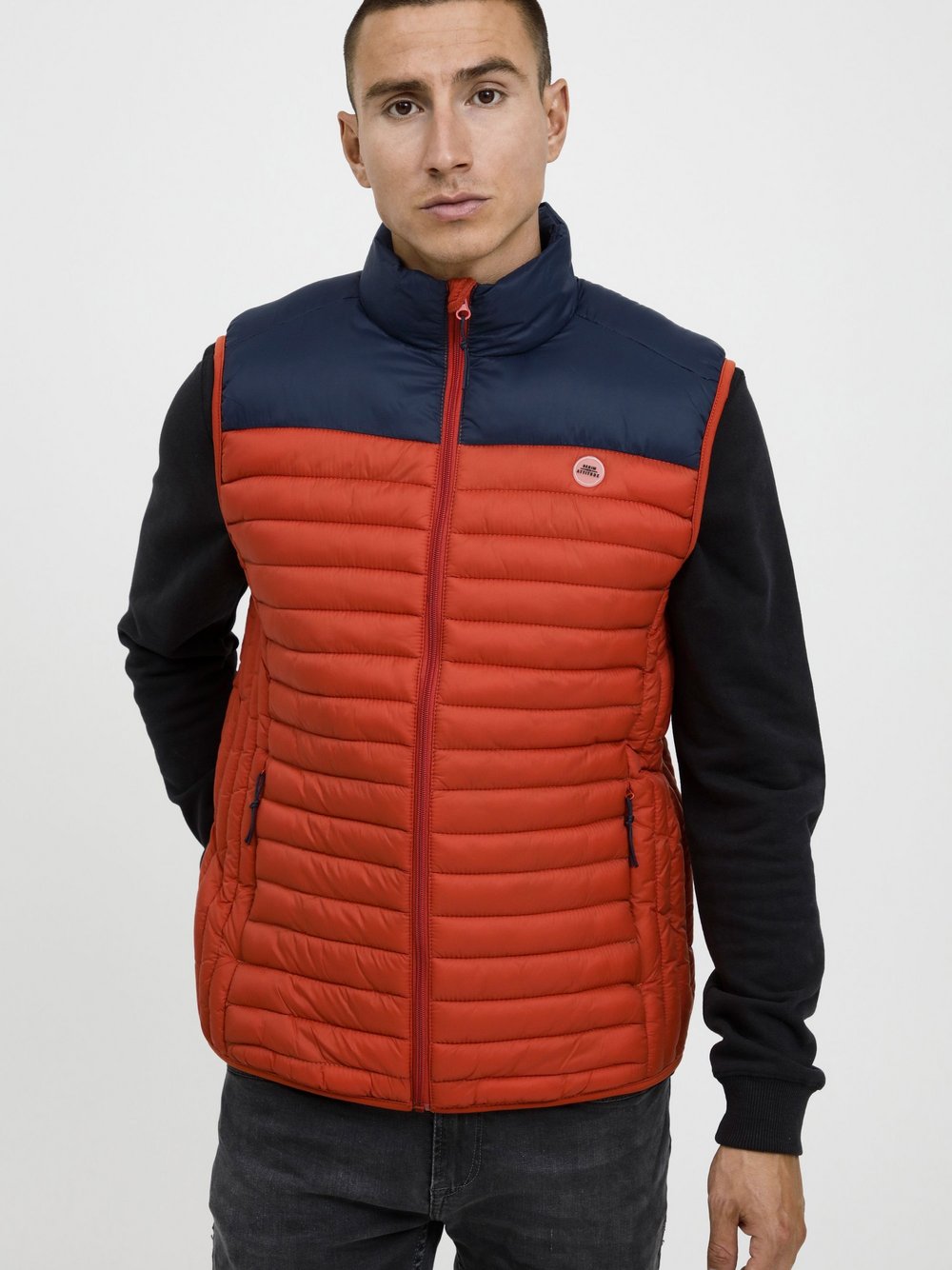 Indicode Steppweste Herren Polyamid gemustert