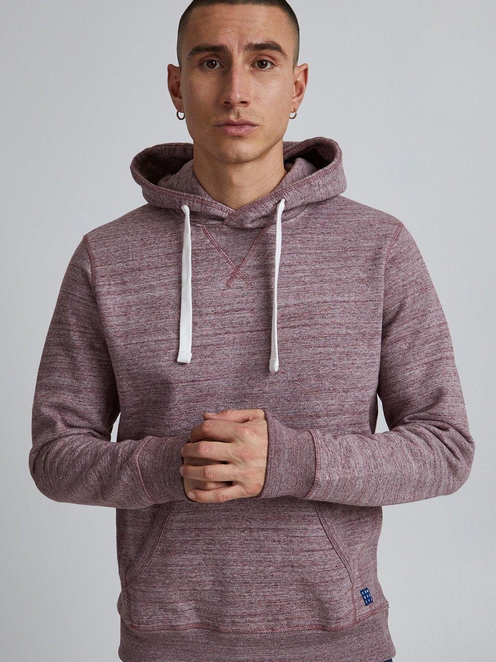 Indicode Hoodie Herren Baumwolle bedruckt