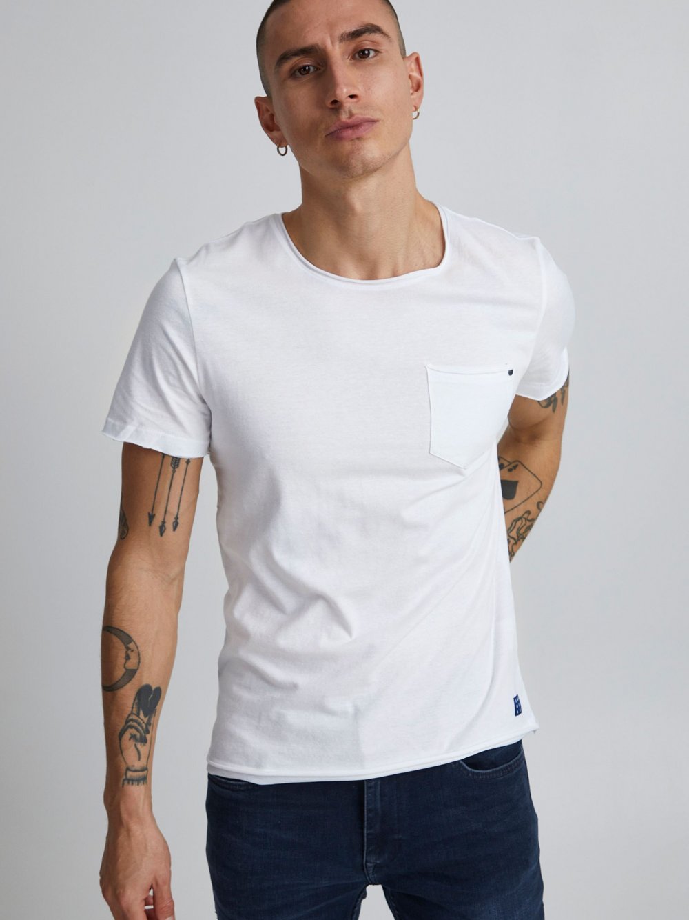 Indicode T-Shirt Herren Baumwolle bedruckt