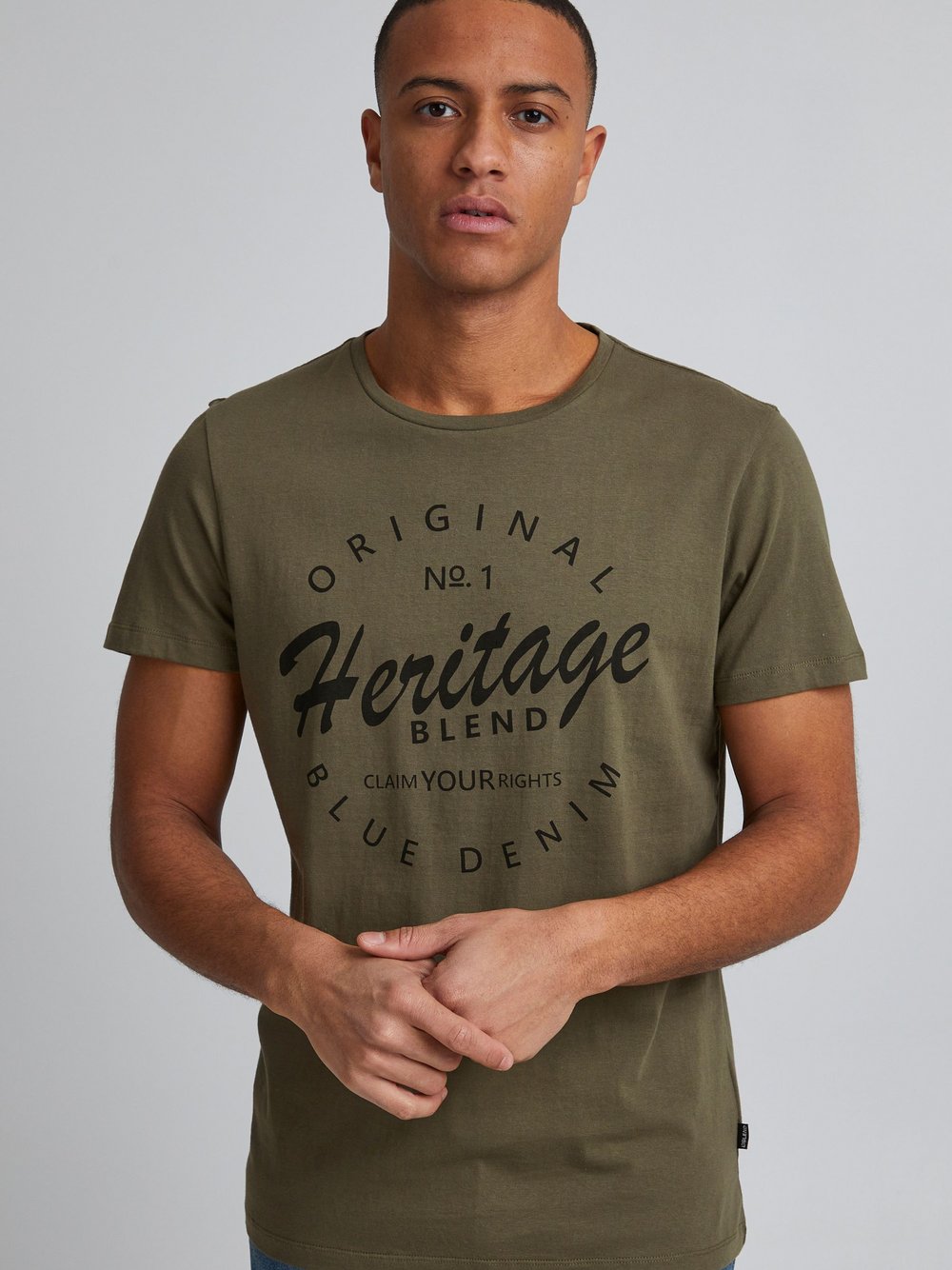 Indicode T-Shirt Herren Baumwolle bedruckt