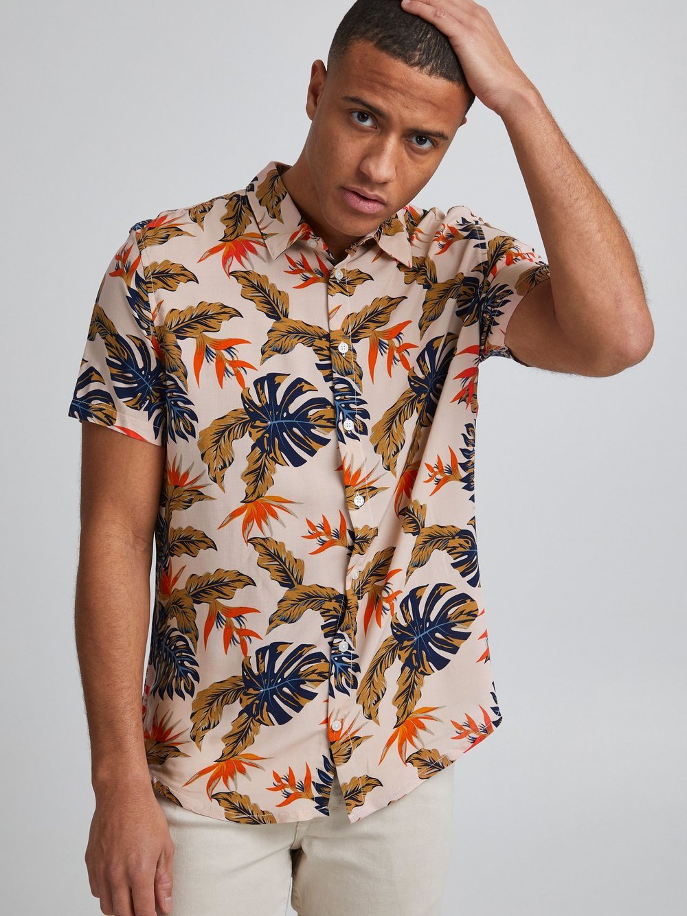 Indicode Kurzarmhemd Herren Regular Fit