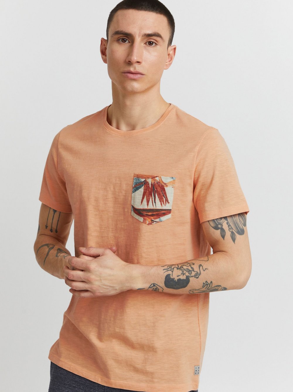 Indicode T-Shirt Herren Baumwolle bedruckt