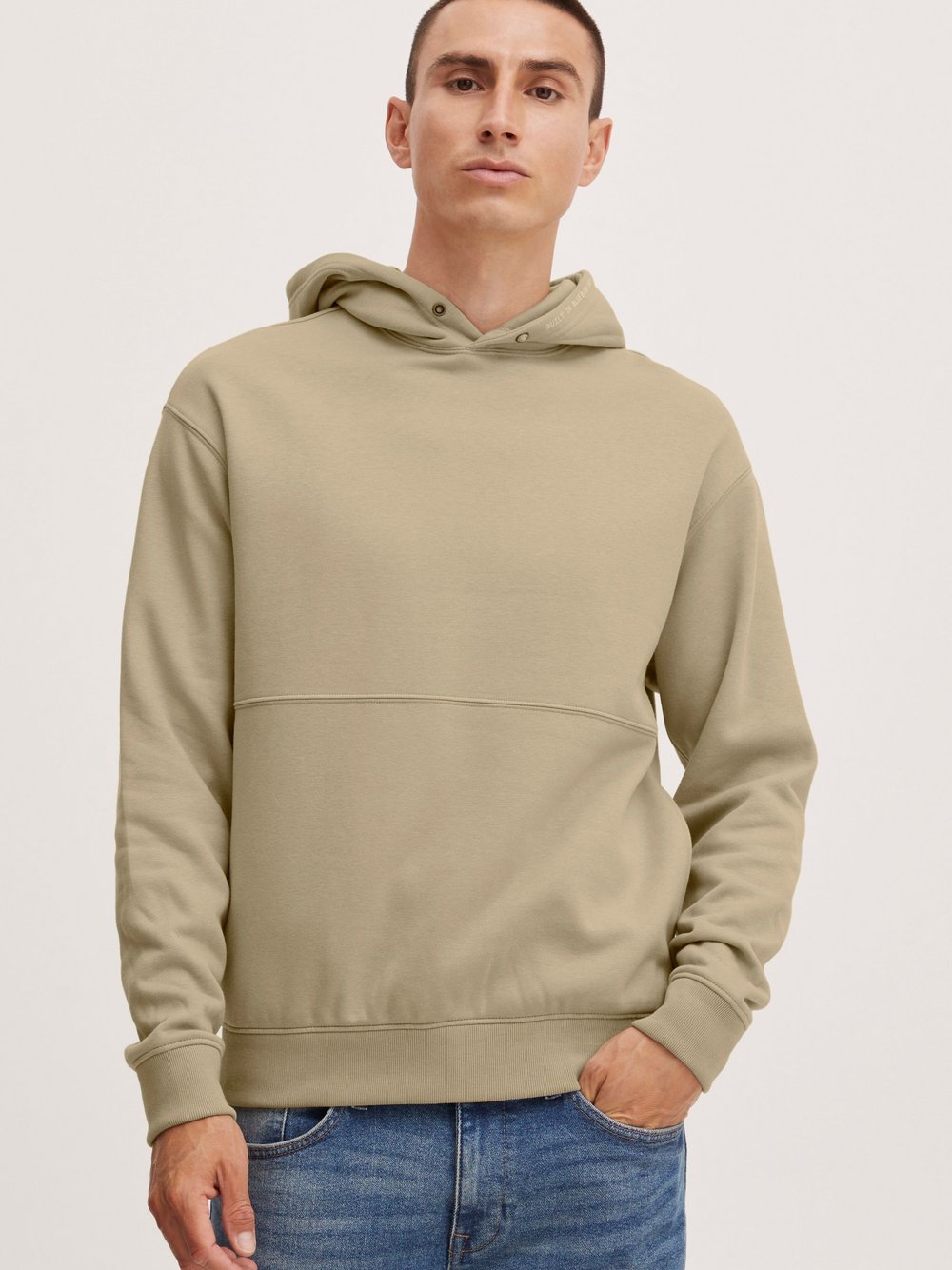 Indicode Hoodie Herren Baumwolle bedruckt