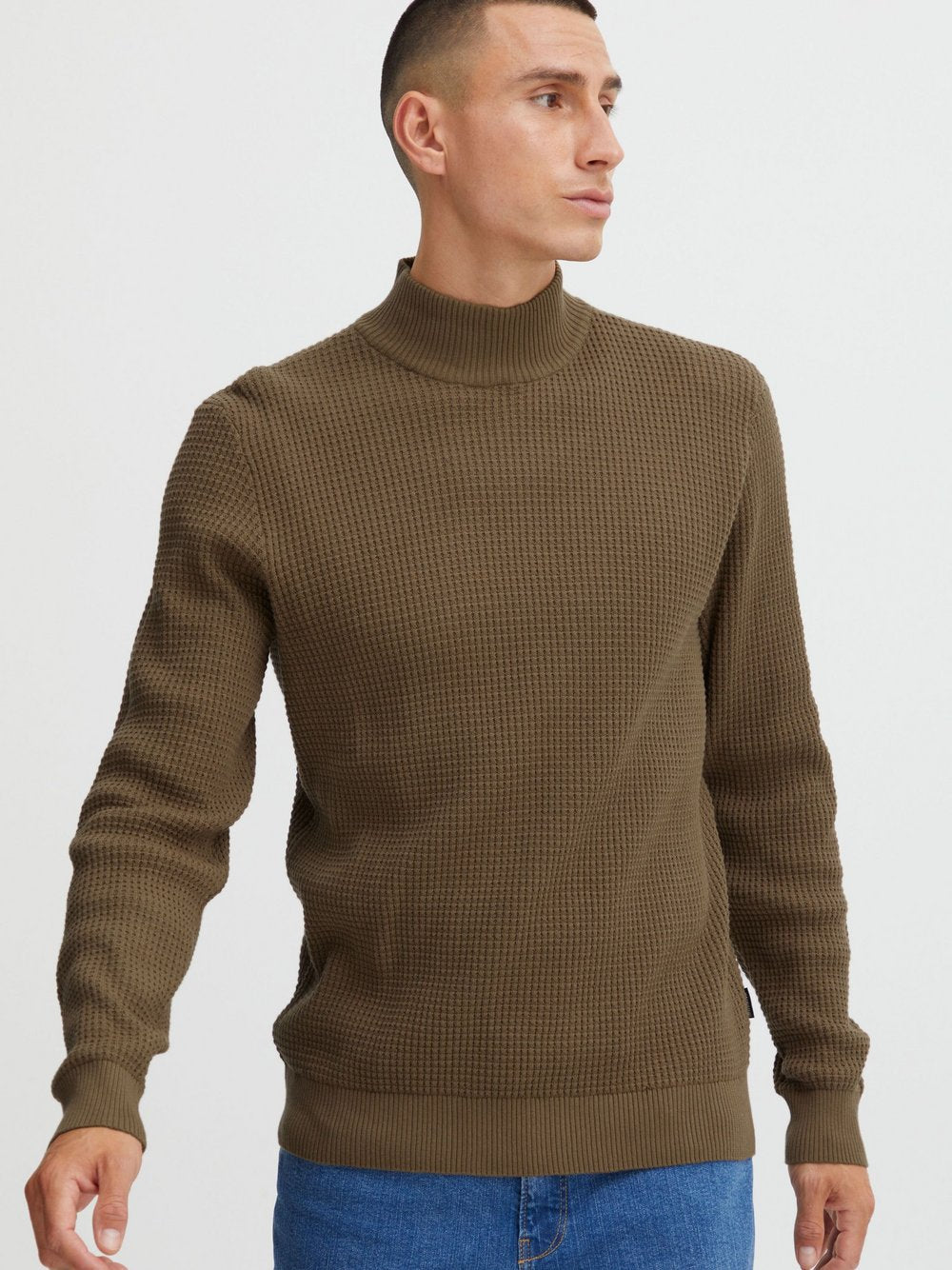 BLEND Rollkragenpullover Herren Baumwolle