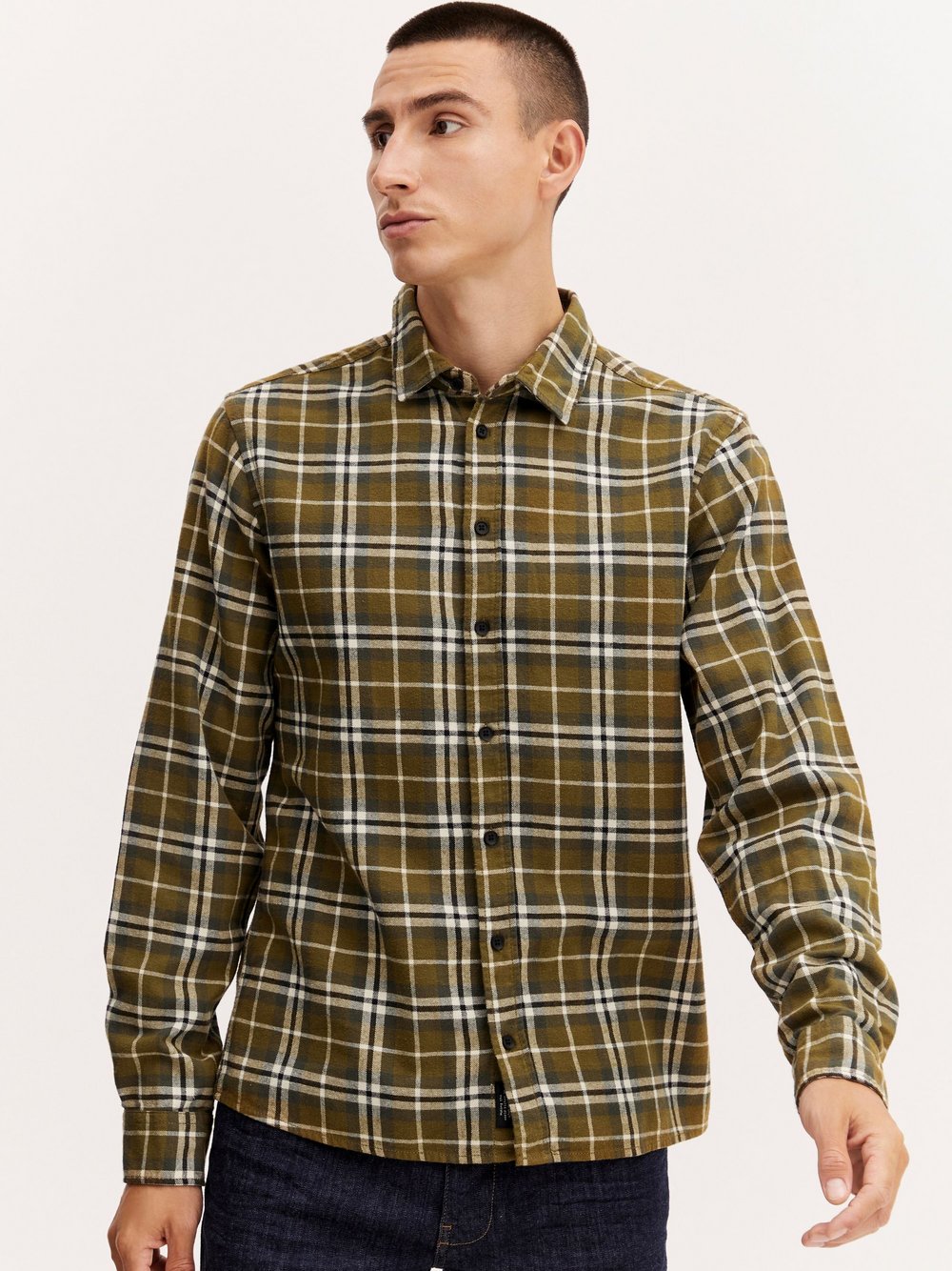 Indicode Langarmhemd Herren Regular Fit gestreift