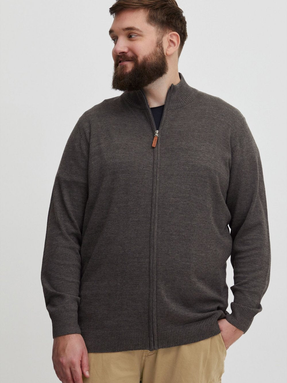 BLEND Strickjacke Herren Baumwolle gestreift