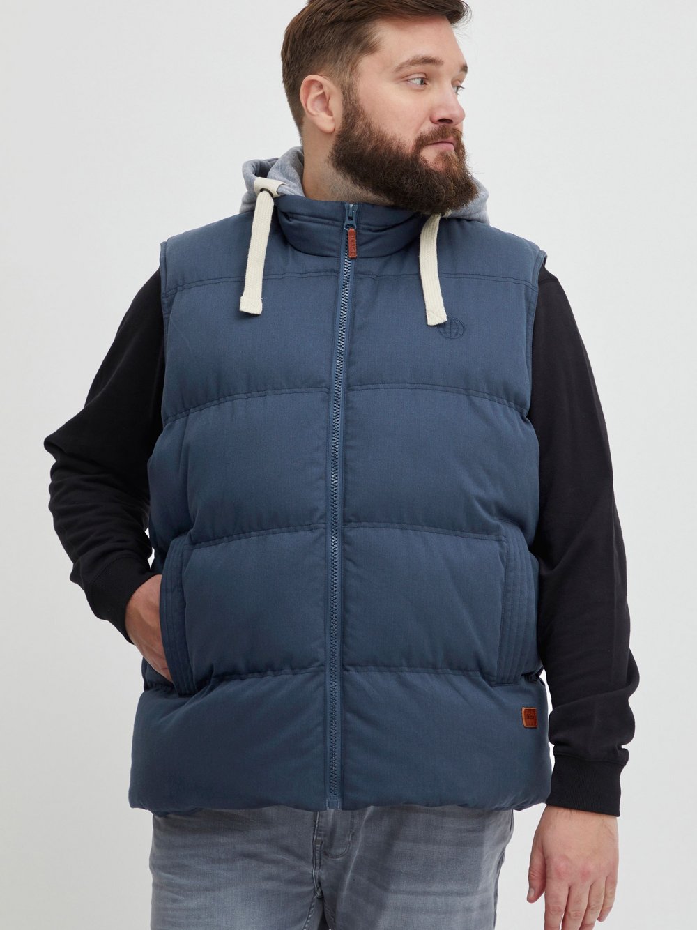 Indicode Steppweste Herren Polyamid gemustert