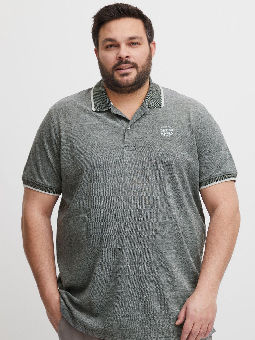 BLEND Poloshirt Herren Baumwolle