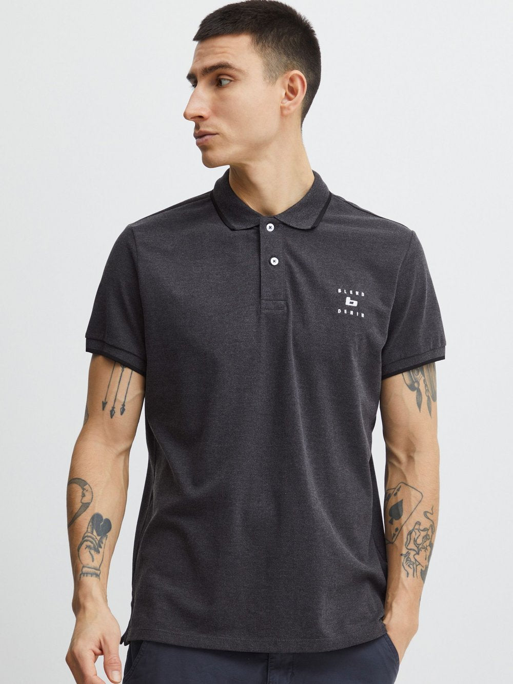 BLEND Poloshirt Herren Baumwolle