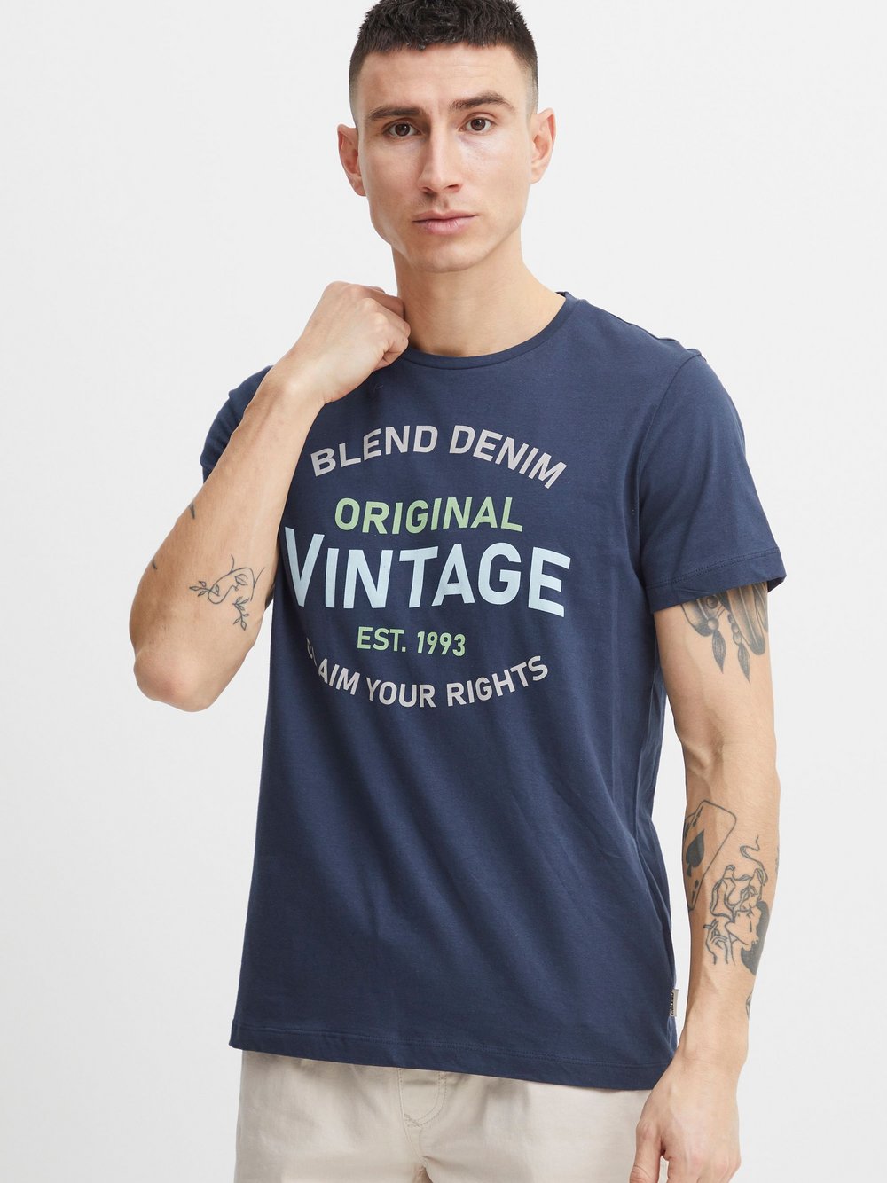 BLEND T-Shirt Herren Baumwolle