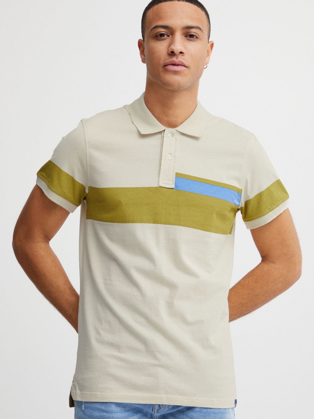 BLEND Poloshirt Herren Baumwolle