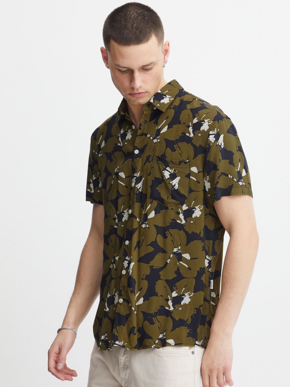 Indicode Kurzarmhemd Herren Regular Fit