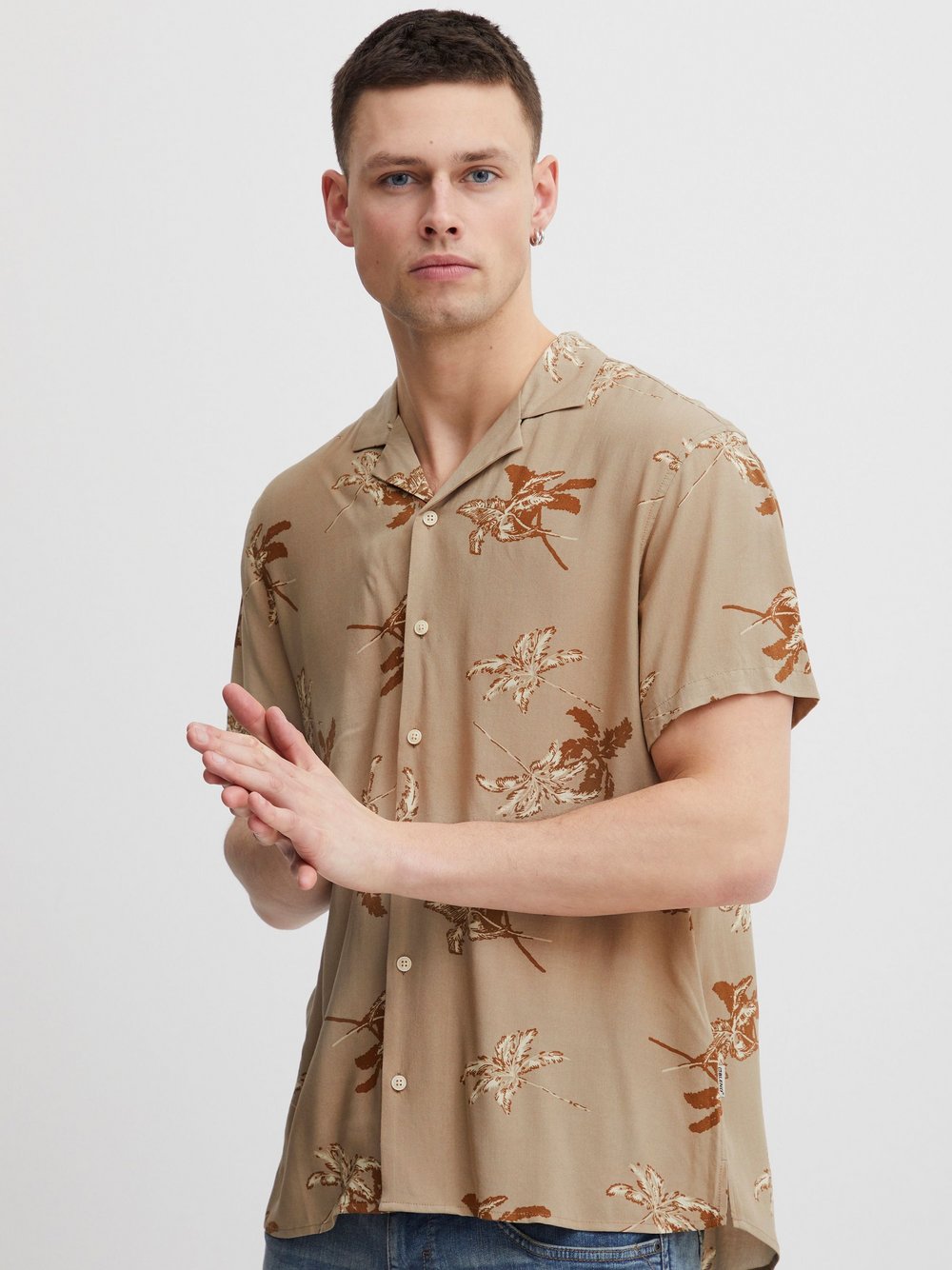 Indicode Kurzarmhemd Herren Regular Fit