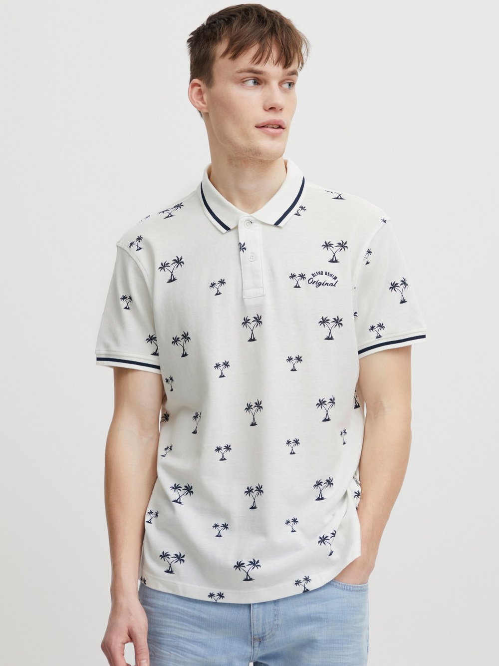 BLEND Poloshirt Herren Baumwolle