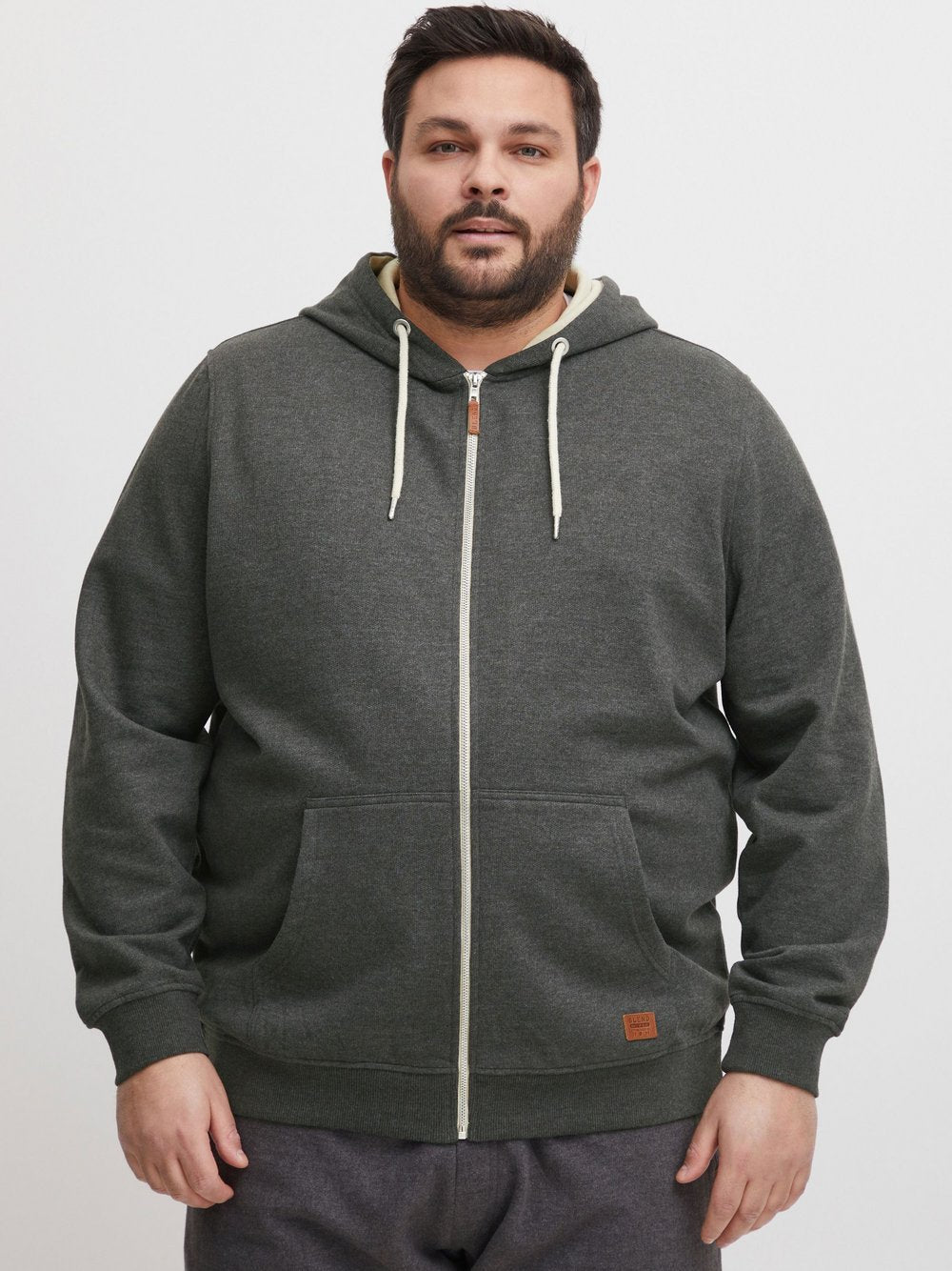 Indicode Kapuzensweatjacke Herren Baumwolle gemustert