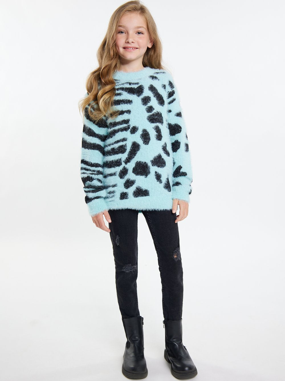 MyMo Strickpullover Mädchen Polyamid bedruckt