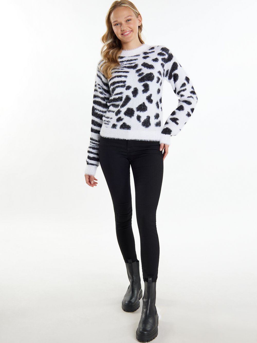 MyMo Strickpullover Damen gemustert