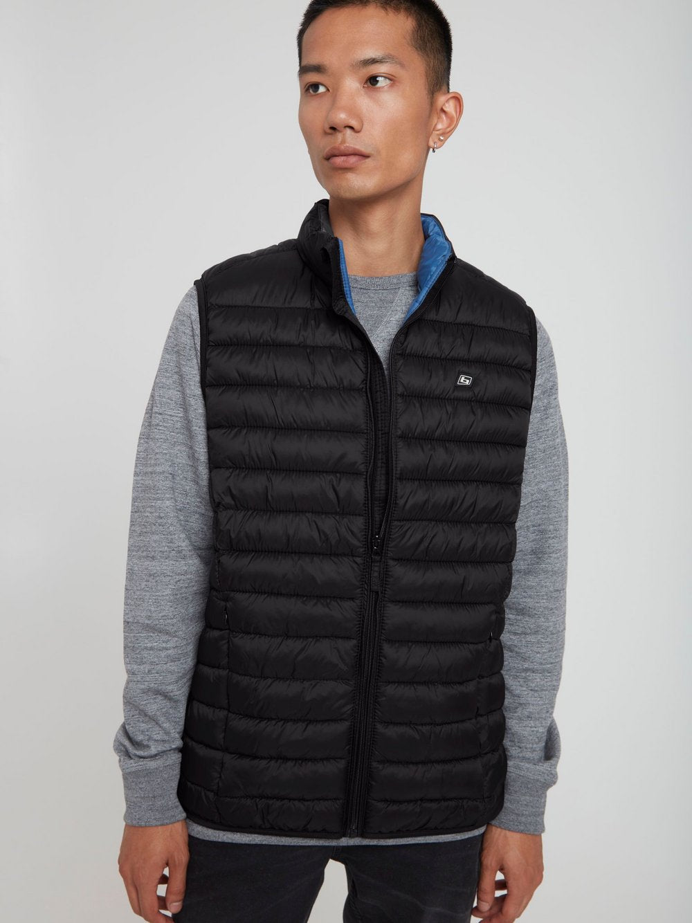 Indicode Steppweste Herren Polyamid gemustert