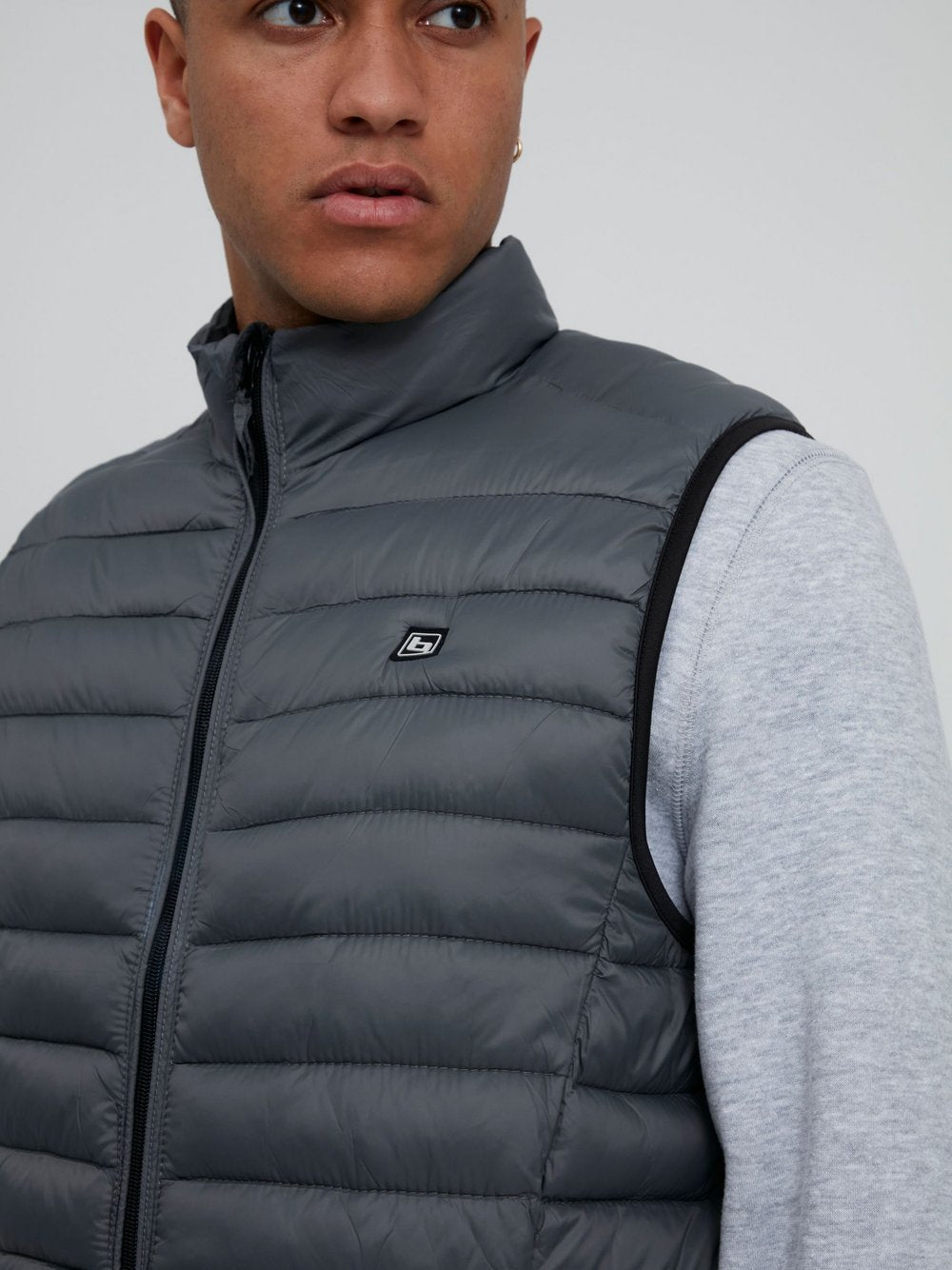 Indicode Steppweste Herren Polyamid gemustert