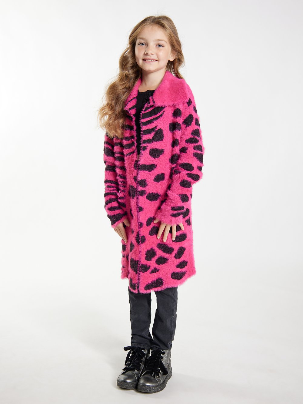 MyMo Strickcardigan Mädchen Polyamid bedruckt