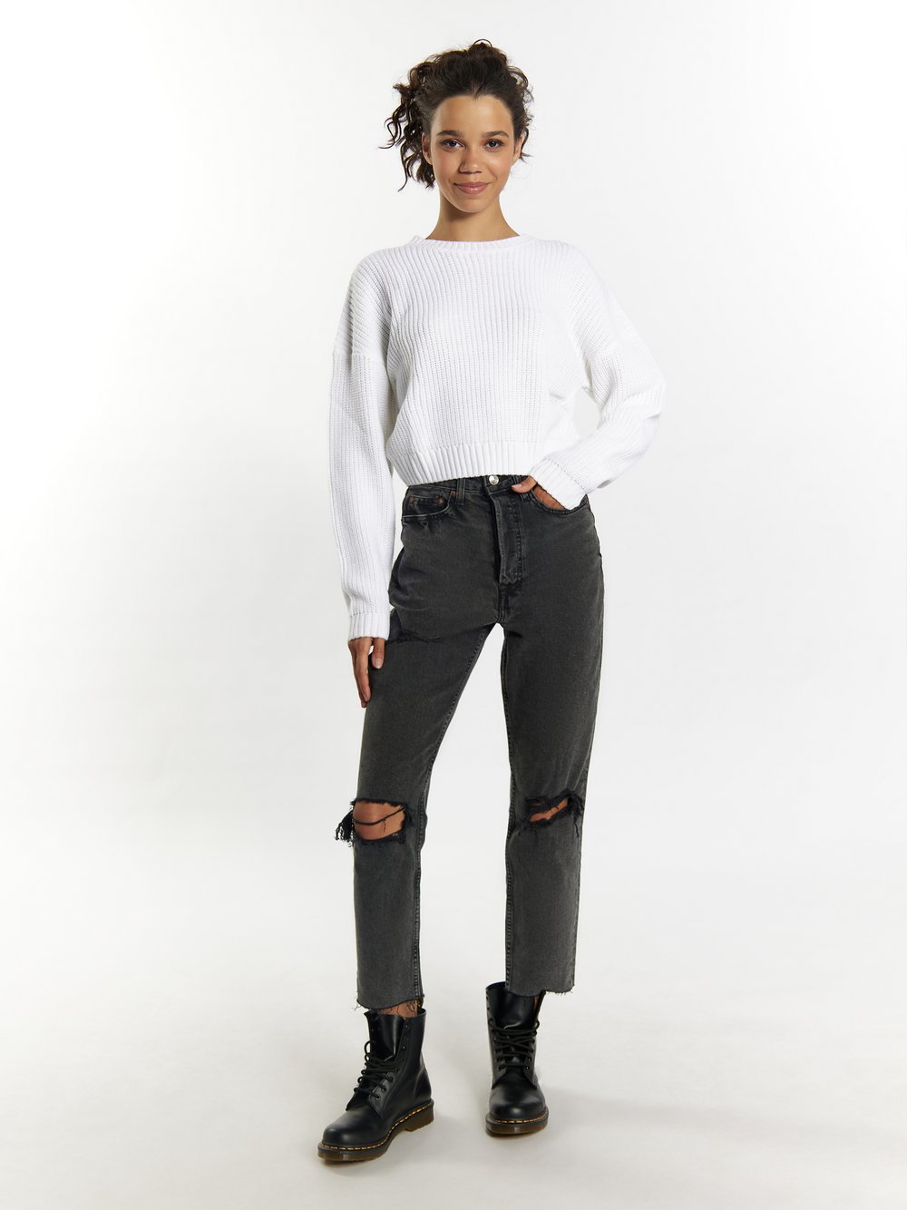 MyMo Strickpullover Damen