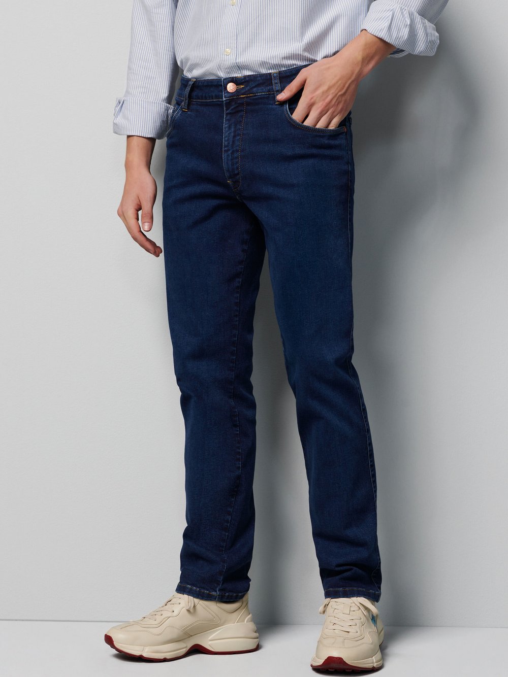 MEYER Five-Pocket-Hose Herren Baumwolle