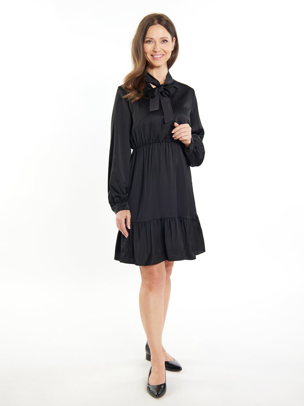 Usha Midikleid mit Volant Damen