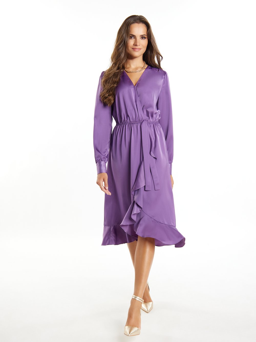Faina Midi-Langarmkleid Damen