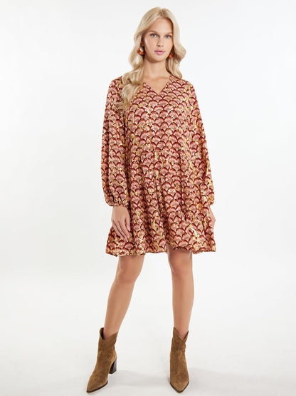 IZIA Kleid Damen gemustert