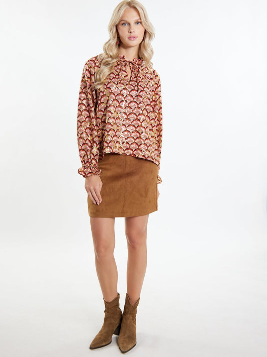IZIA Bluse Damen bedruckt