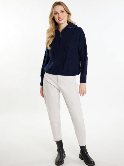 Dreimaster Strickpullover Damen gemustert