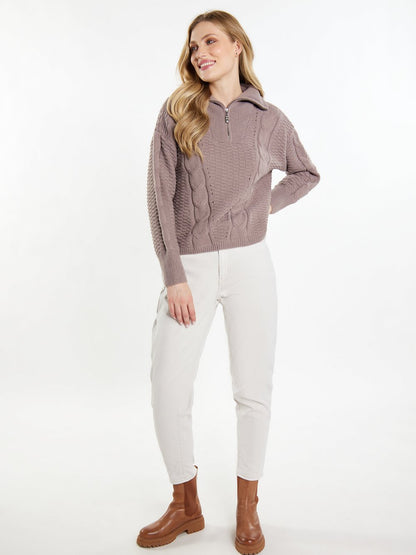 Dreimaster Strickpullover Damen gemustert