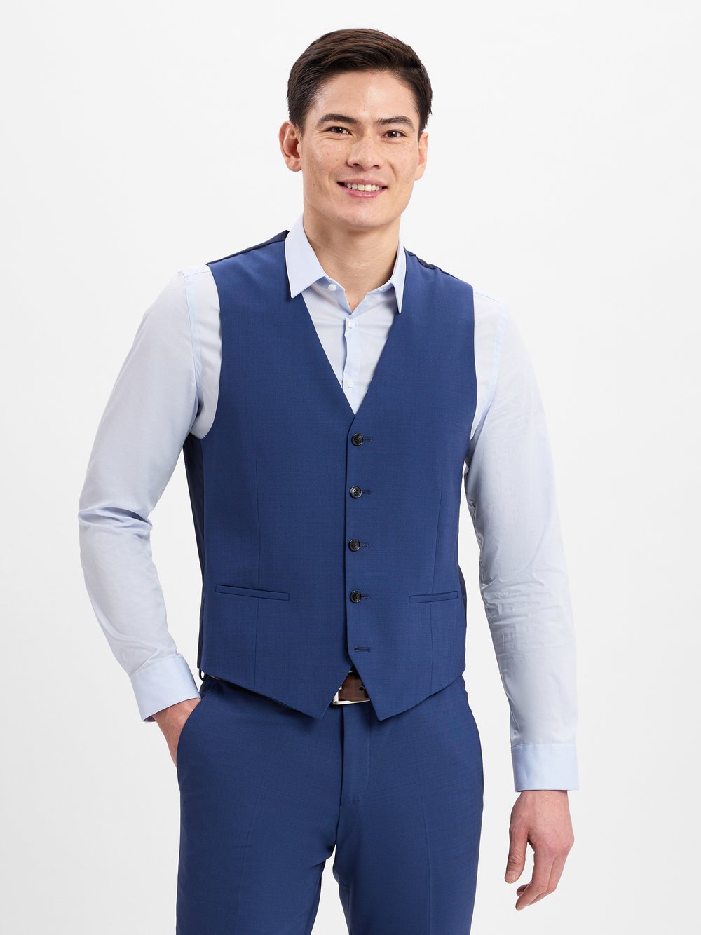 Finshley & Harding London Baukasten-Weste Herren Slim Fit