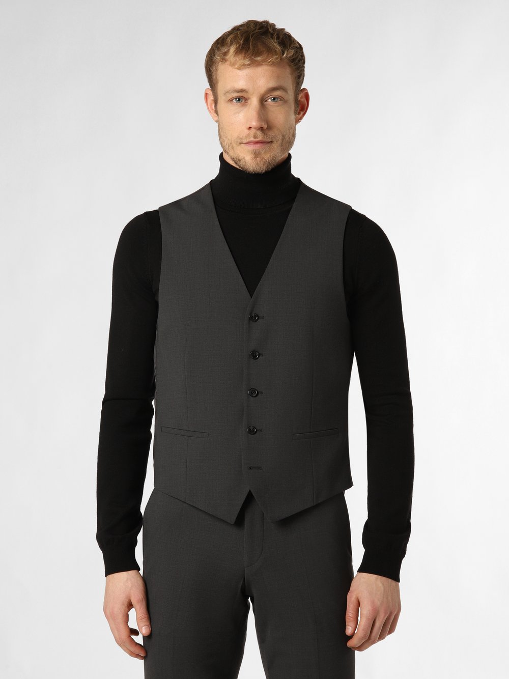 Finshley & Harding London Baukasten-Weste Herren Slim Fit